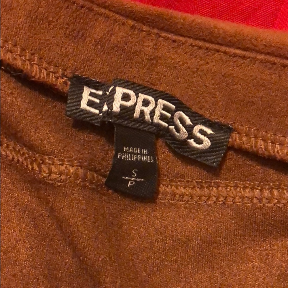 Express brown set suede Sz sm - Picture 8 of 8
